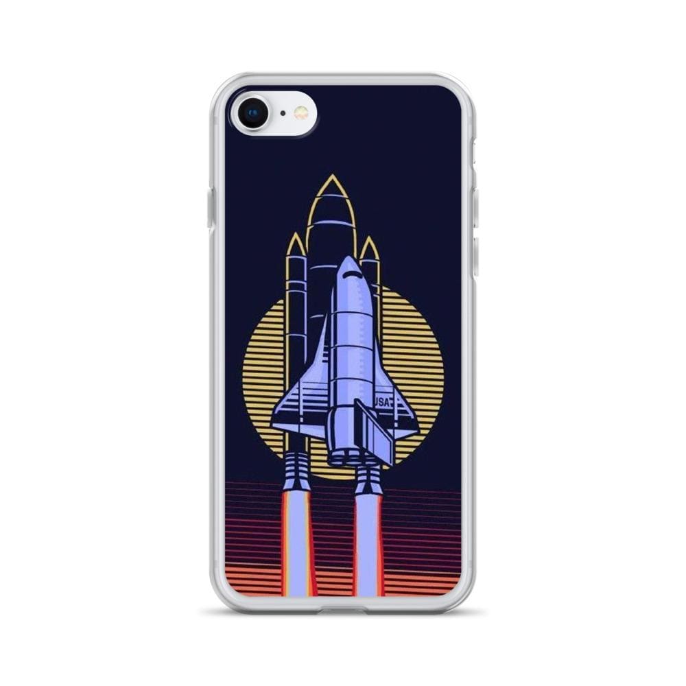 Coque iPhone Navette Spatiale Retrowave iPhone SE