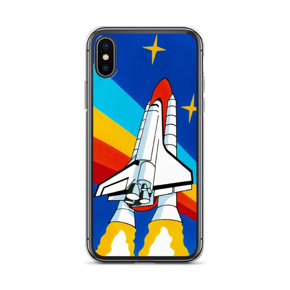 Coque iPhone Navette Spatiale Colorée iPhone X XS