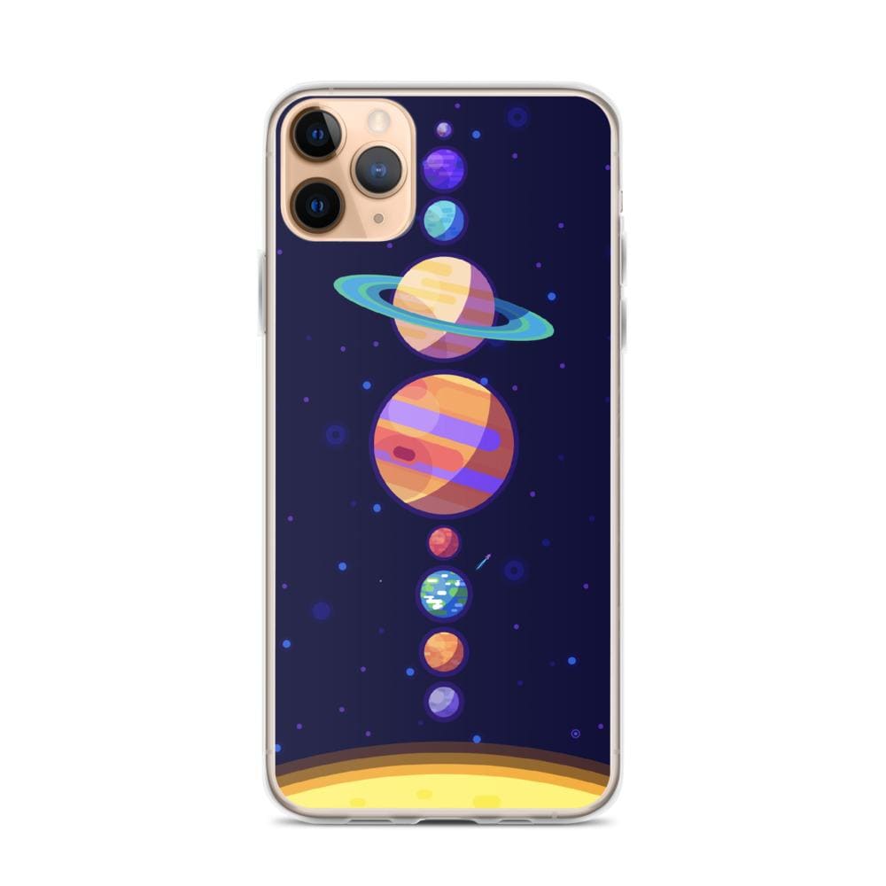 Coque iPhone Système Solaire Cartoon iPhone 11 Pro Max