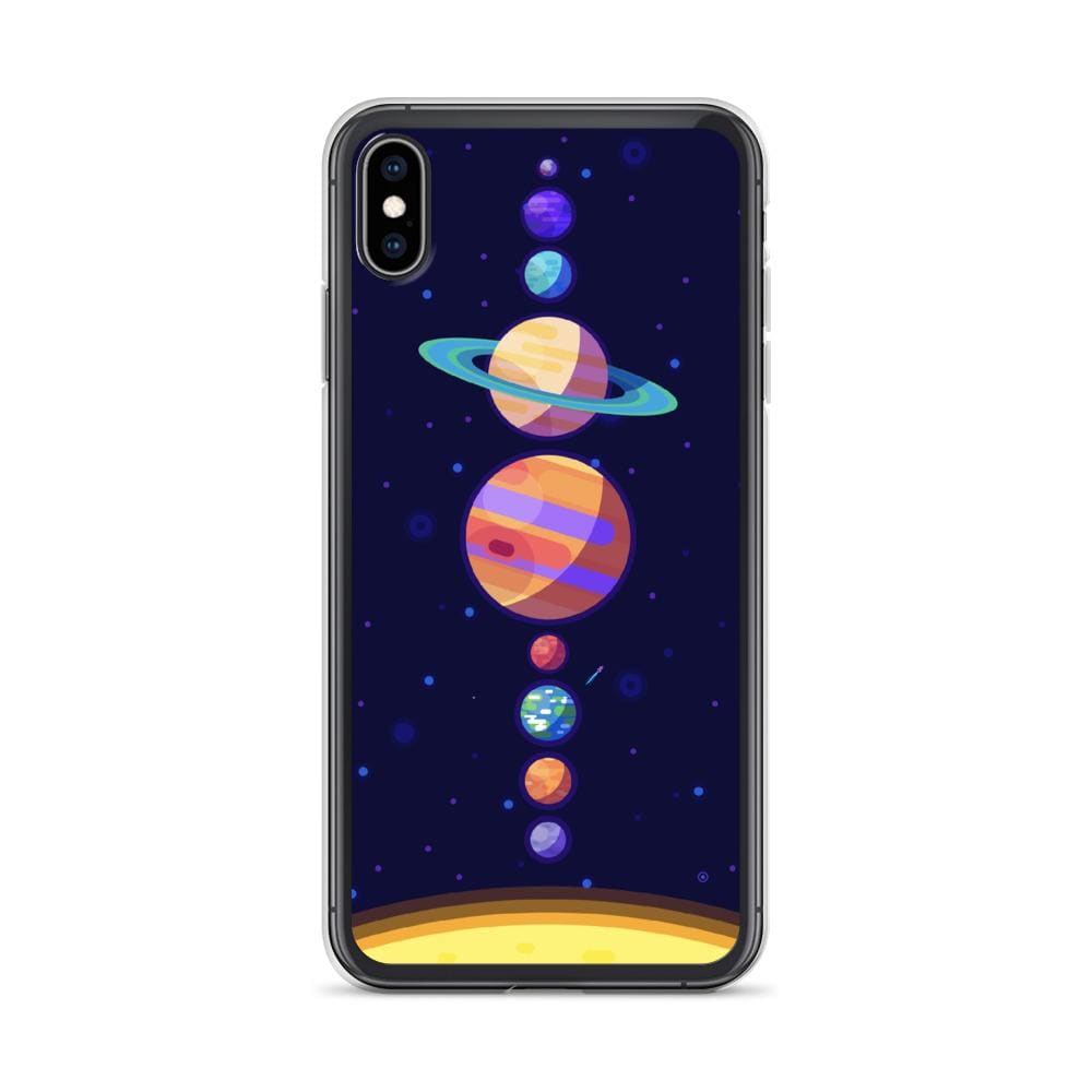 Coque iPhone Système Solaire Cartoon iPhone XS Max