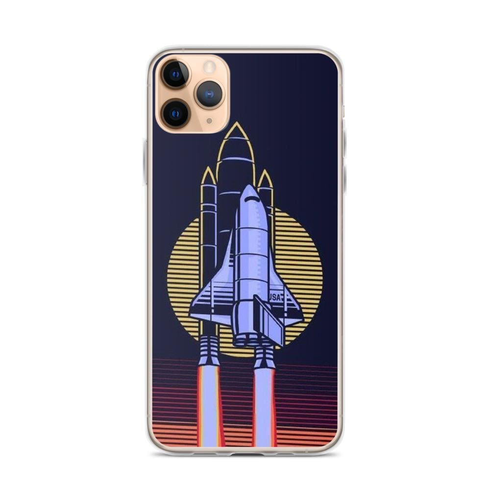 Coque iPhone Navette Spatiale Retrowave iPhone 11 Pro Max