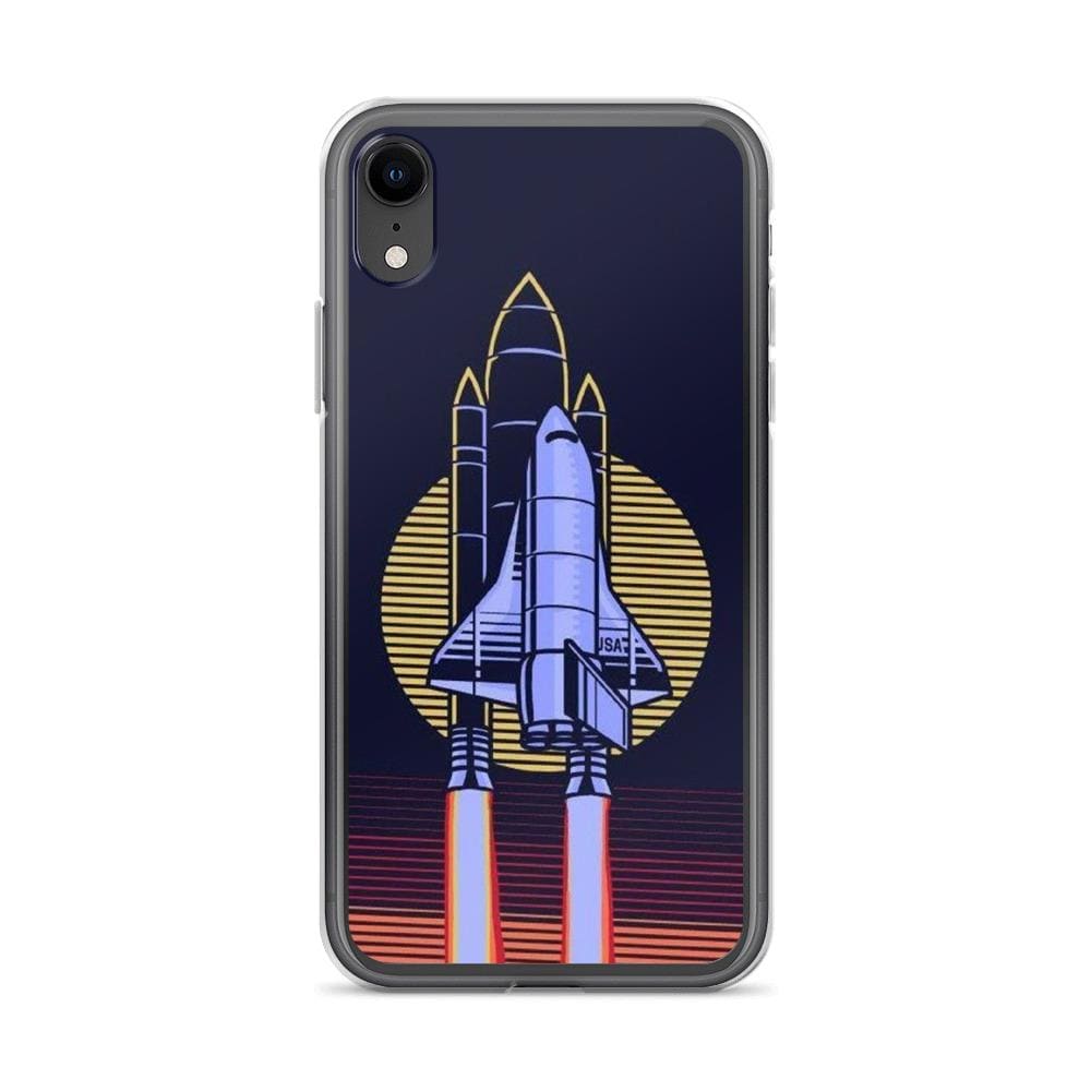 Coque iPhone Navette Spatiale Retrowave iPhone XR