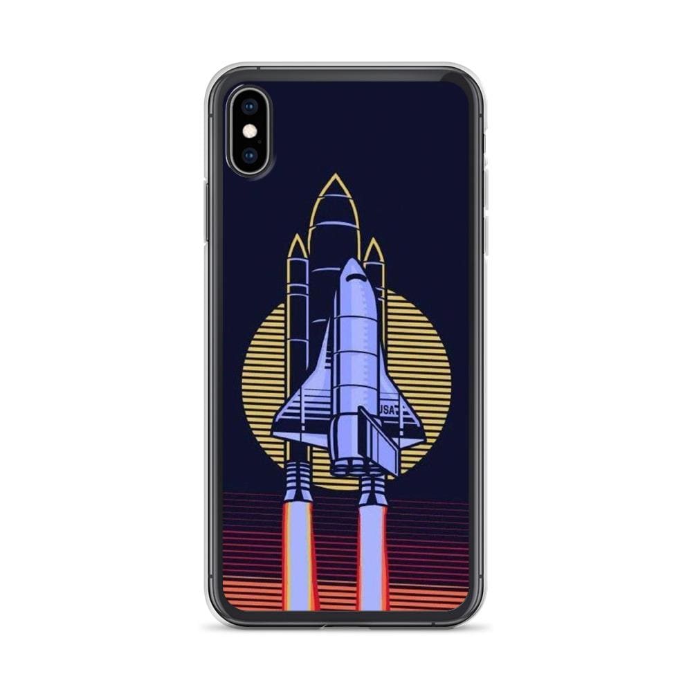 Coque iPhone Navette Spatiale Retrowave iPhone XS Max