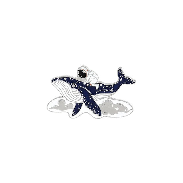 Pin's Astronaute Baleine Default Title