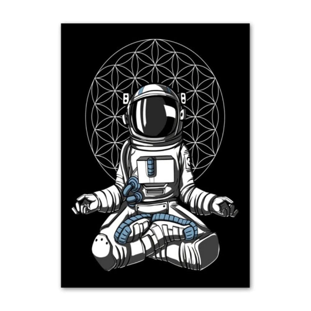 Poster Astronaute Mandala 60 x 100cm