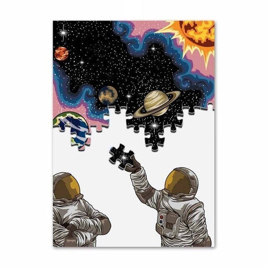 Poster Puzzle de l'Espace 50 x 70 cm