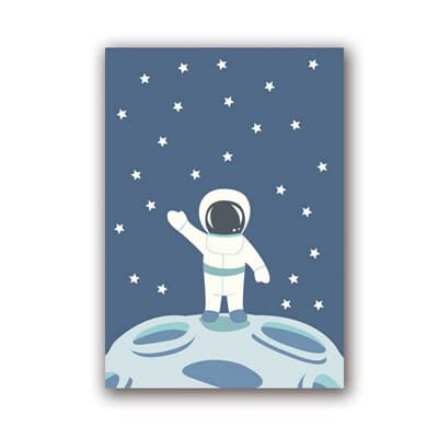 Poster Petit Astronaute sur la Lune