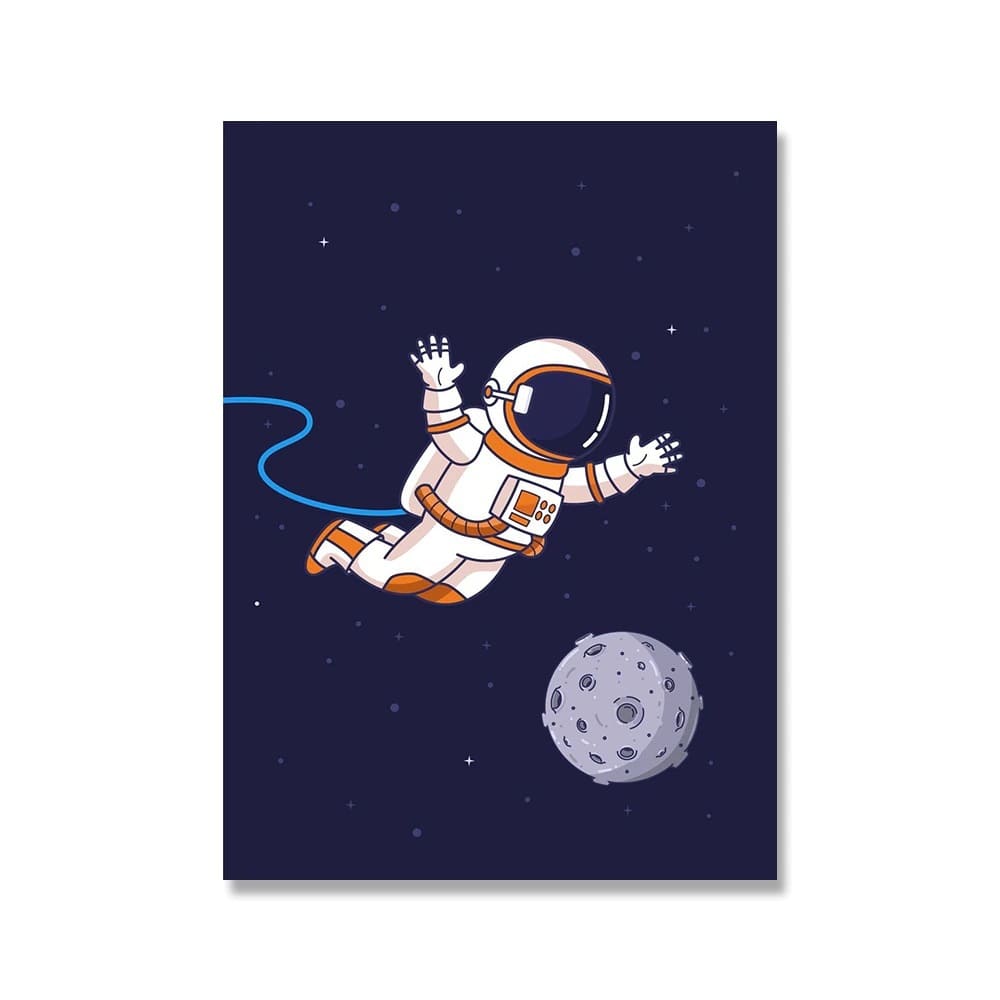 Poster Astronaute dans l'Espace pour Enfant 50 x 75 cm