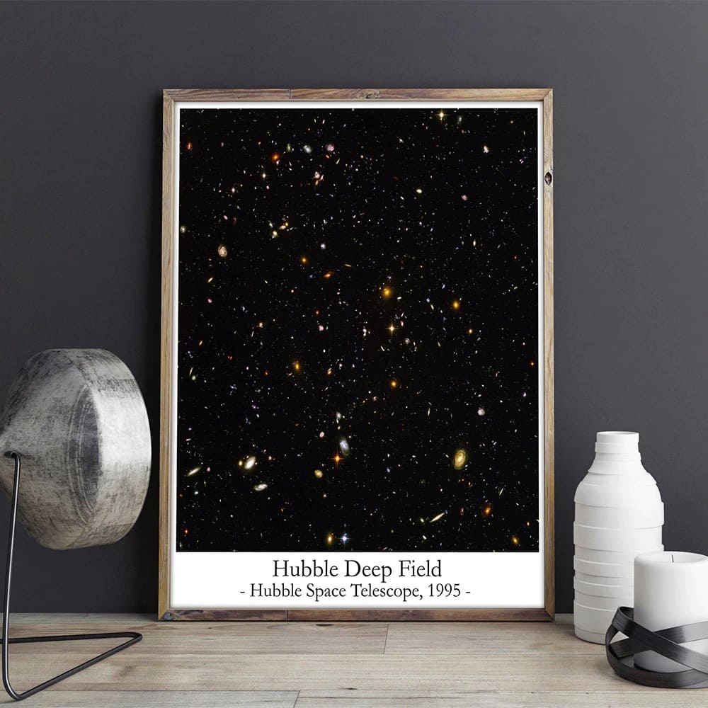 Poster Champ Profond d'Hubble 50 x 75 cm