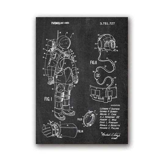 Poster Combinaison Astronaute 50 x 70 cm