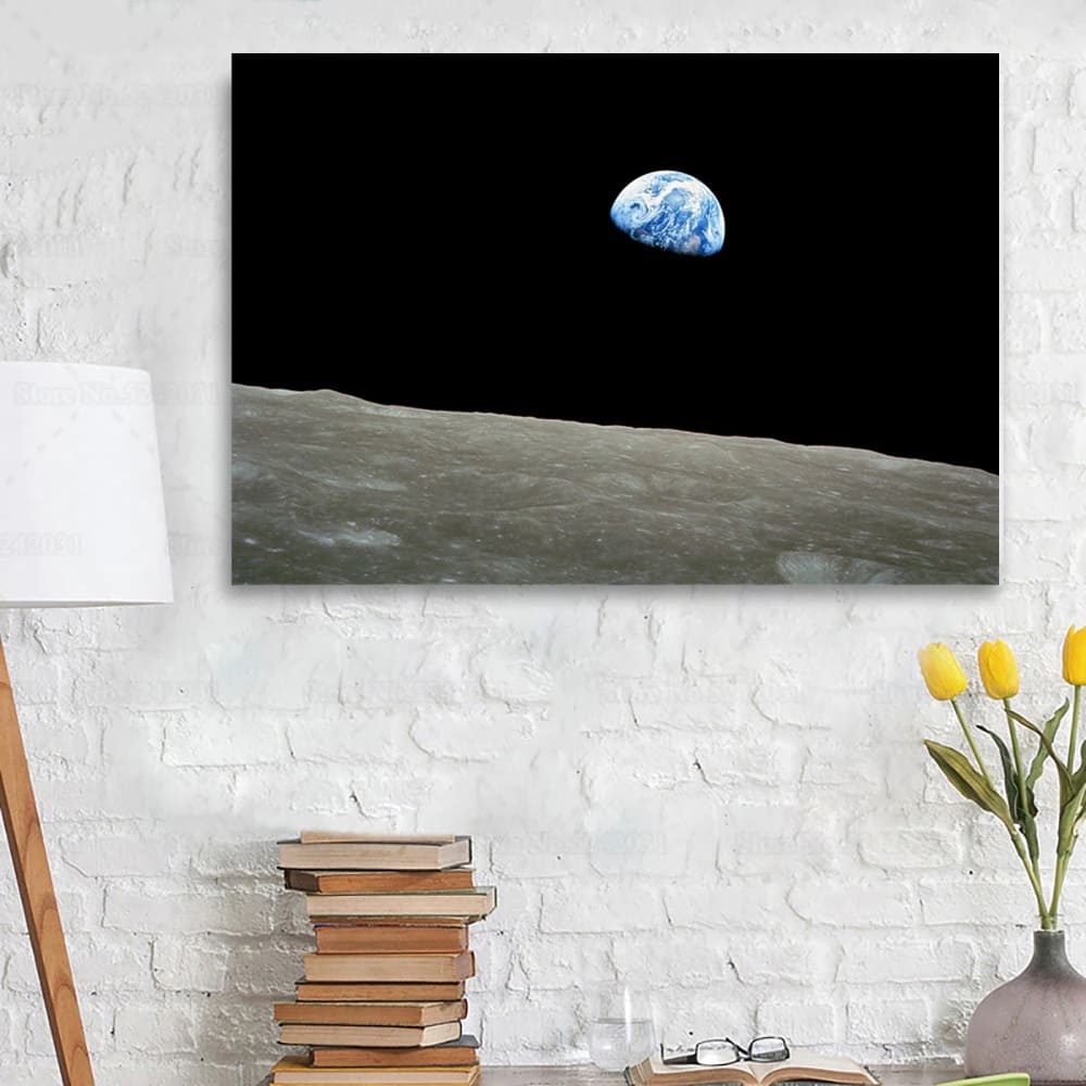 Poster Photo de la Terre vue de la Lune