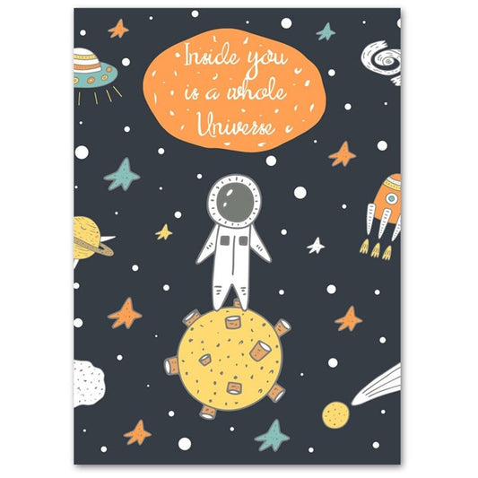 Poster Enfant Amoureux de l'Univers 30x40cm