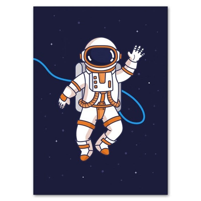 Poster Enfant Astronaute Apesanteur