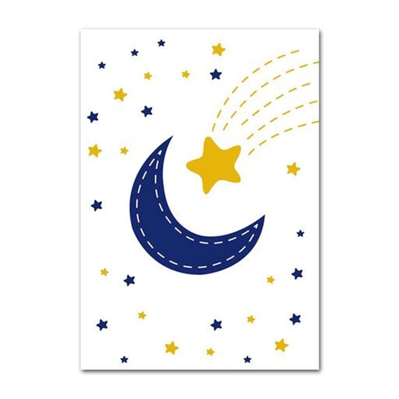 Poster Enfant Croissant de Lune