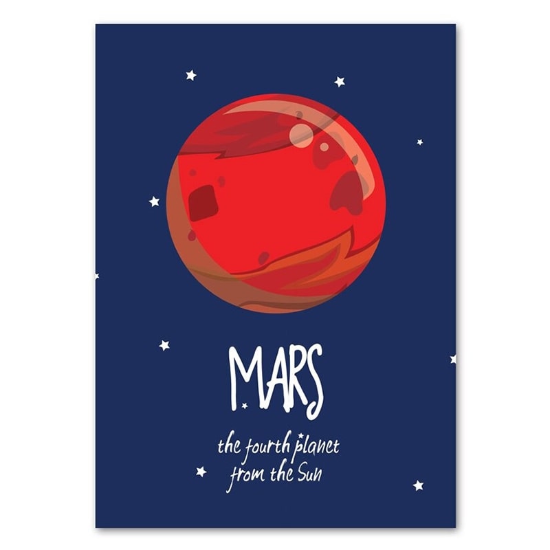 Poster Enfant Mars 30x40cm