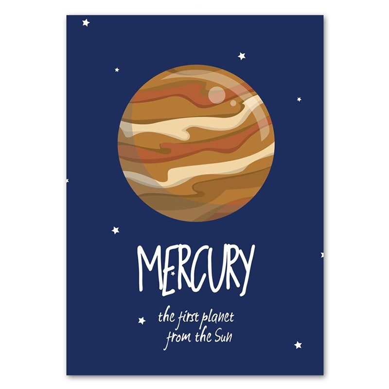 Poster Enfant Mercure 30x40cm