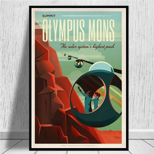 Poster Rétro Olympus Mons