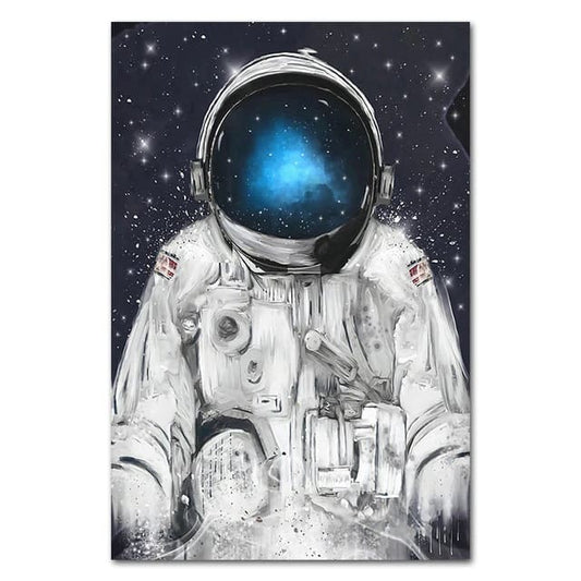 Poster Peinture Astronaute 60 x 80cm