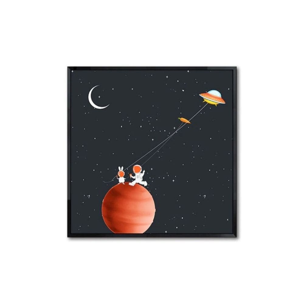 Poster Petits Astronautes Cerf-Volant