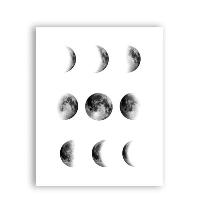 Posters Les Phases de la Lune Horizontal