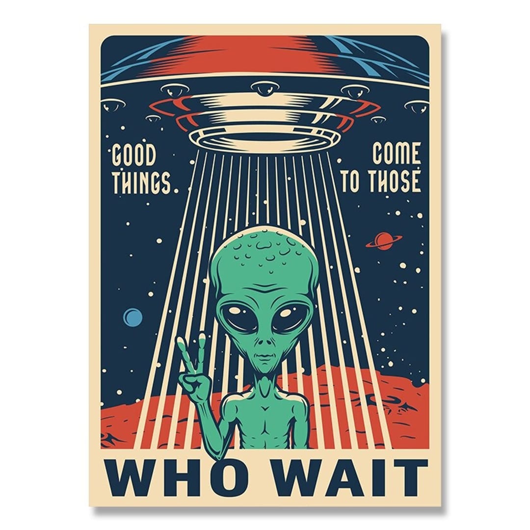 Poster Vintage Extraterrestre 30x40cm