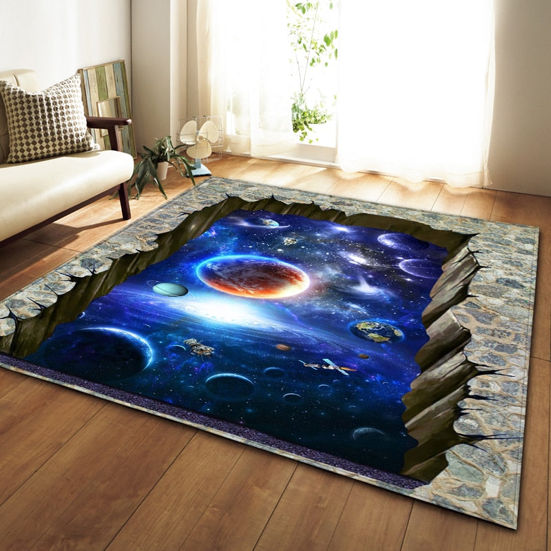 Tapis Décor Spatial 3D