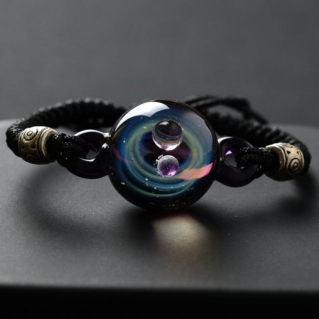 Bracelet Univers Noir et violet