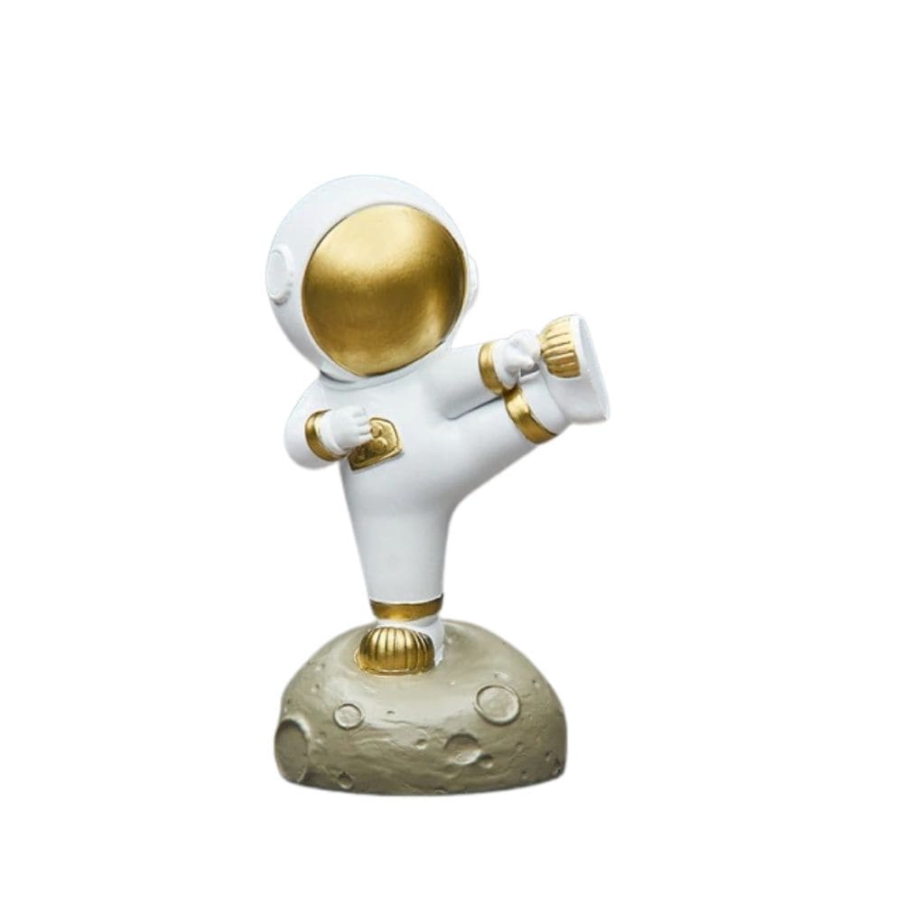 Figurines Astronautes Arts Martiaux Coup de Pied