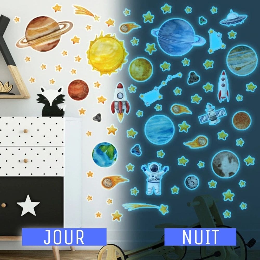 Stickers Chambre d'Enfant sur l'Espace