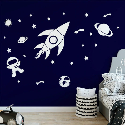 Stickers de l'Espace pour Enfant Blanc