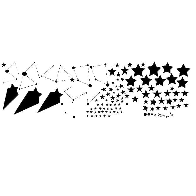 Stickers Espace des Constellations Noir