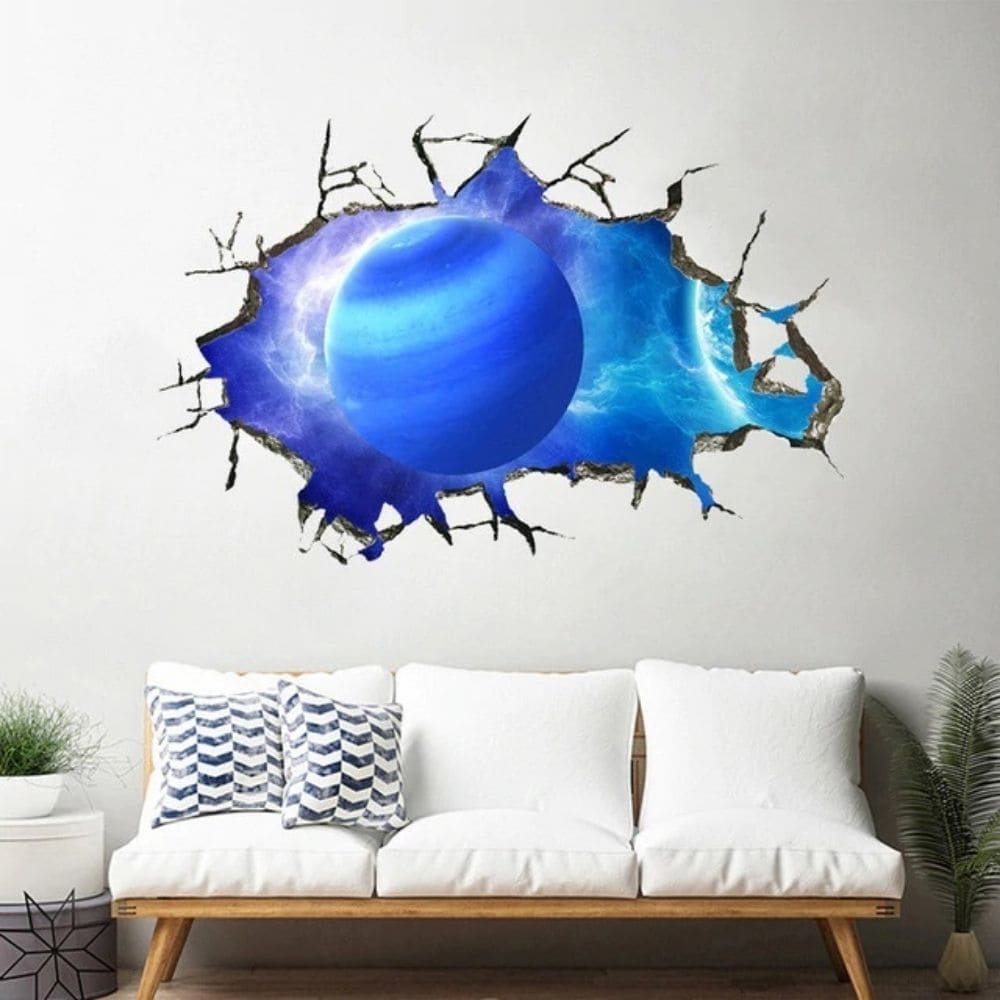 Sticker Mural 3D Neptune Default Title