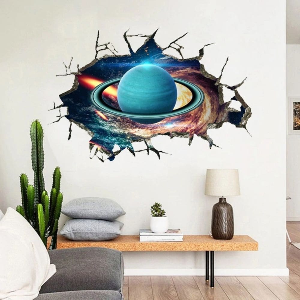 Sticker Mural 3D Uranus Default Title