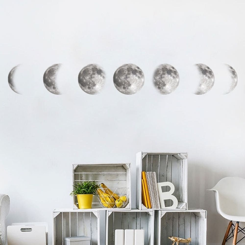 Stickers Muraux Phases de la Lune