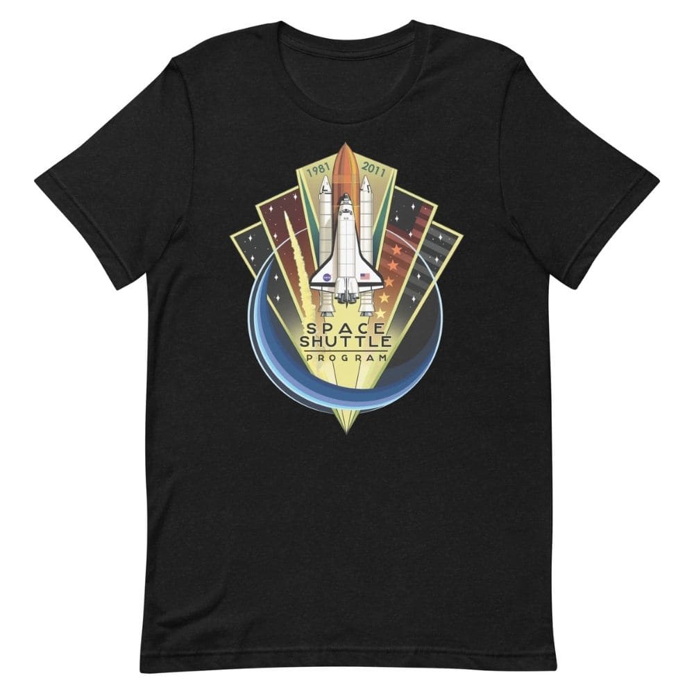 T-shirt Anniversaire des 30 ans du Programme des Navettes Spatiales Noir Chiné