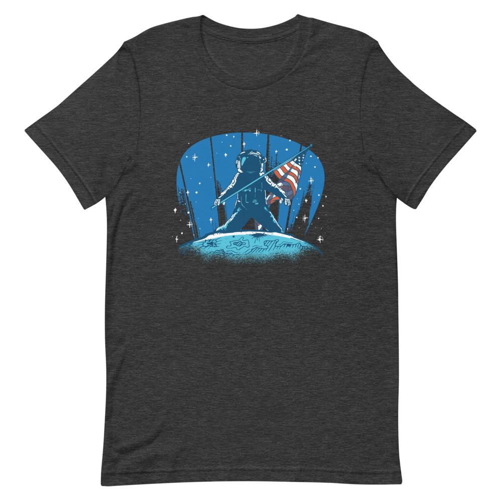 T-shirt Astronaute Americain Gris Foncé Chiné