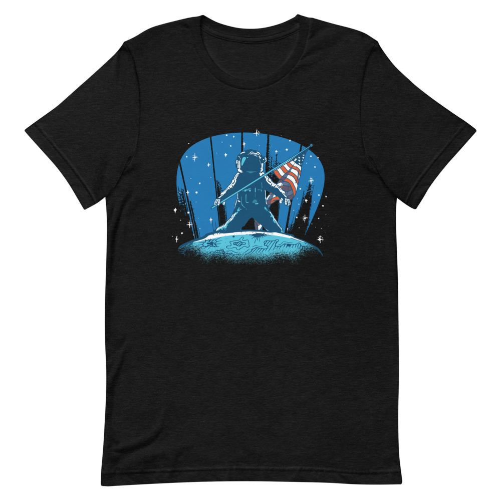 T-shirt Astronaute Americain Noir Chiné