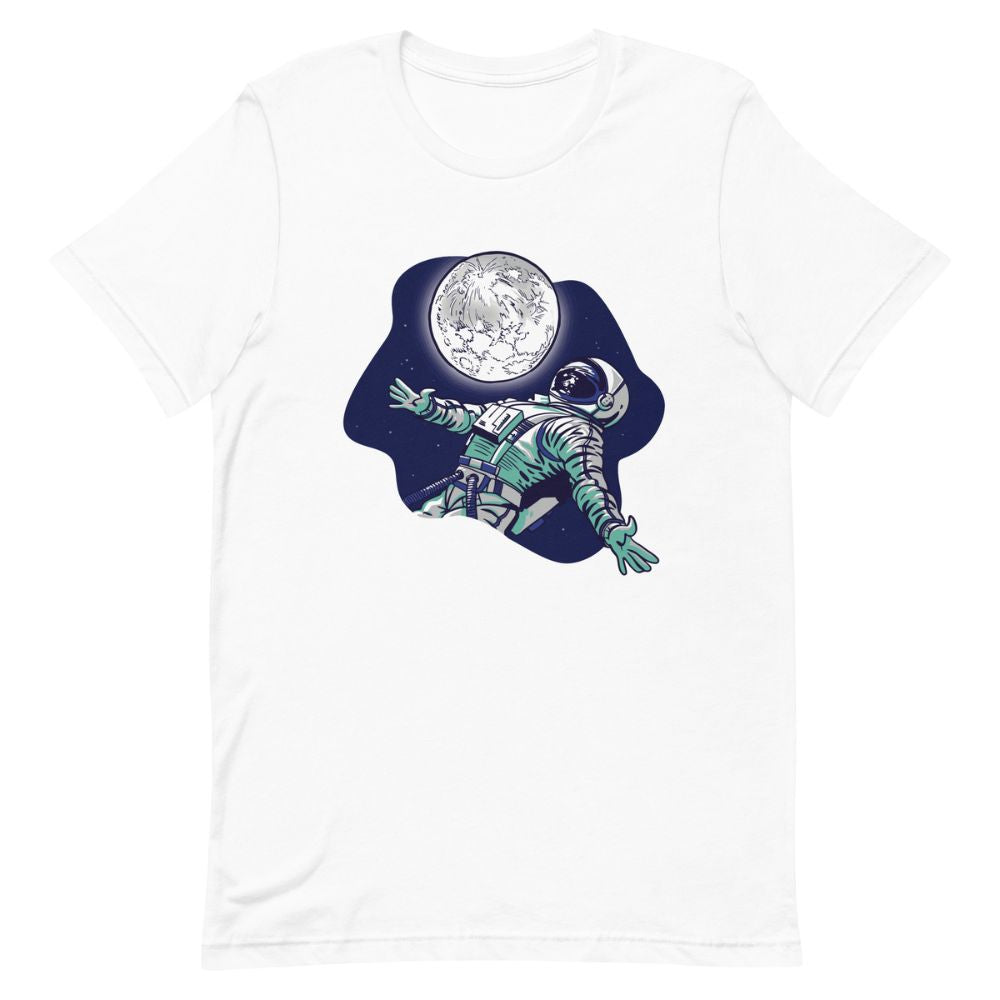 T-shirt Astronaute Pleine Lune Blanc