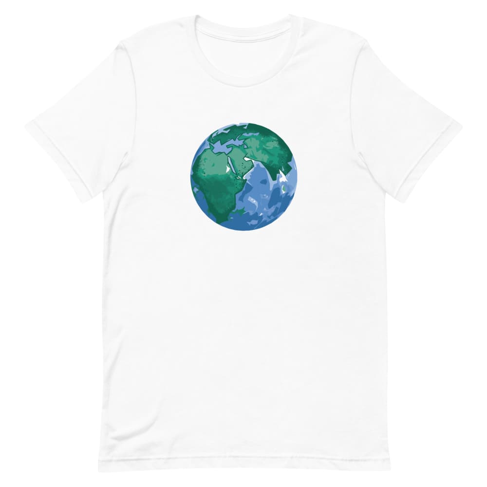 T-Shirt Planète Terre Blanc