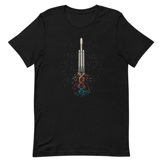 T-shirt Fusée SpaceX Noir