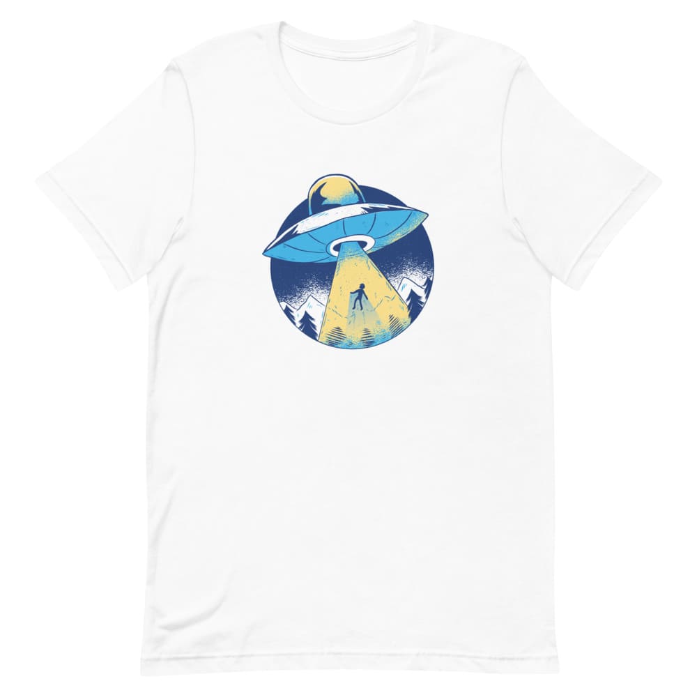 T-shirt Ovni Alien Blanc