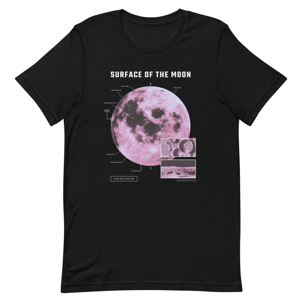 T-shirt surface de la Lune