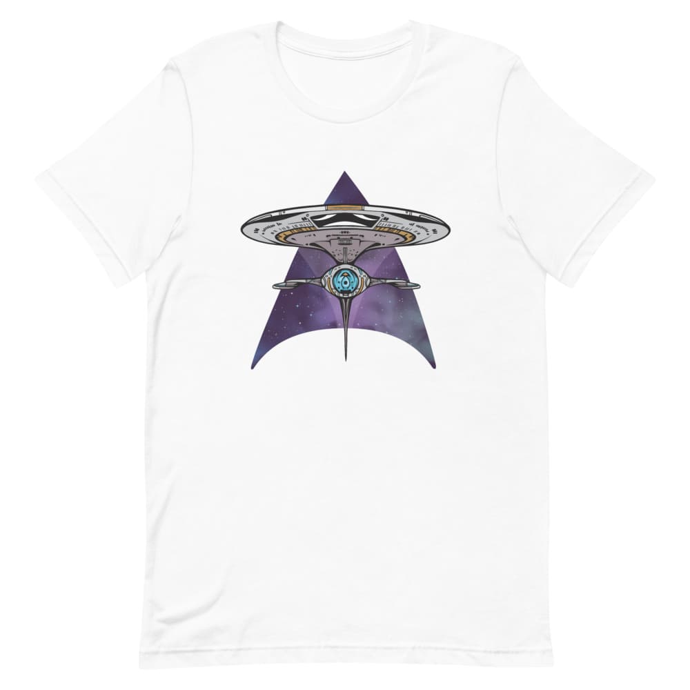 T-shirt Vaisseau Star trek Blanc