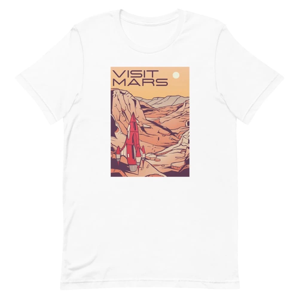 T-shirt Visitons Mars Blanc