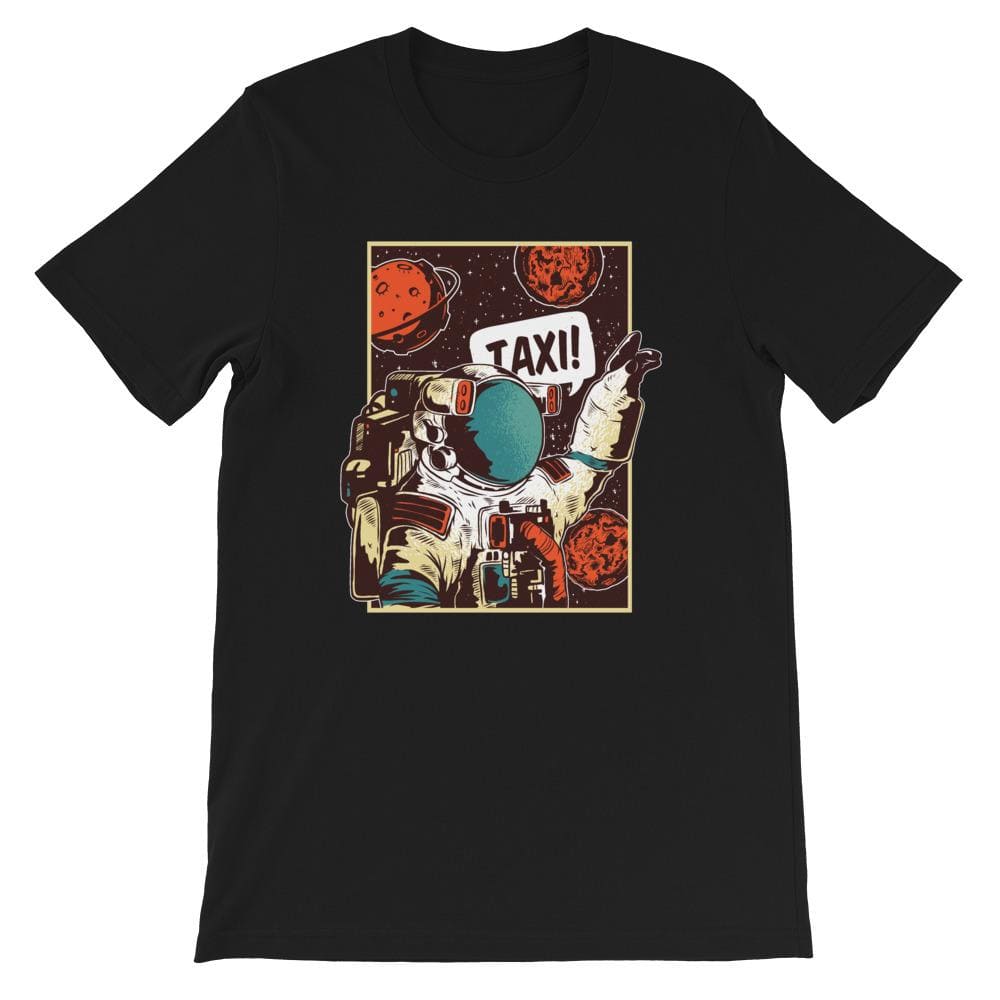 T-Shirt Astronaute Taxi Noir