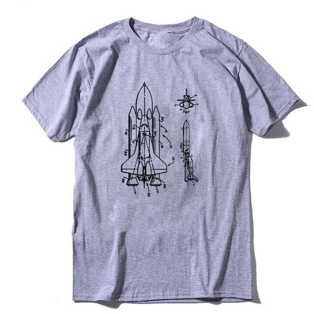 T-Shirt Navette Spatiale Gris