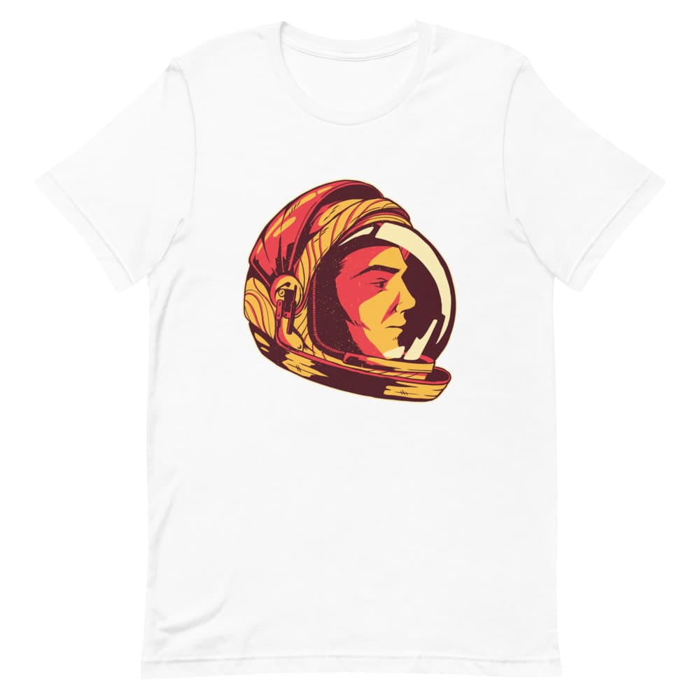 T-Shirt Casque Astronaute Blanc