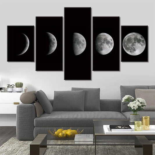 Tableau Phases de la Lune Avec cadre