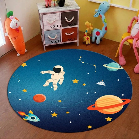 Tapis rond Astronaute dans l'Espace