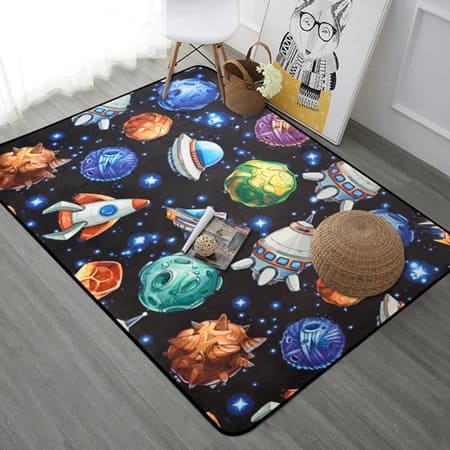 Tapis pour Enfants Invasion Extraterrestre 50 x 80 cm